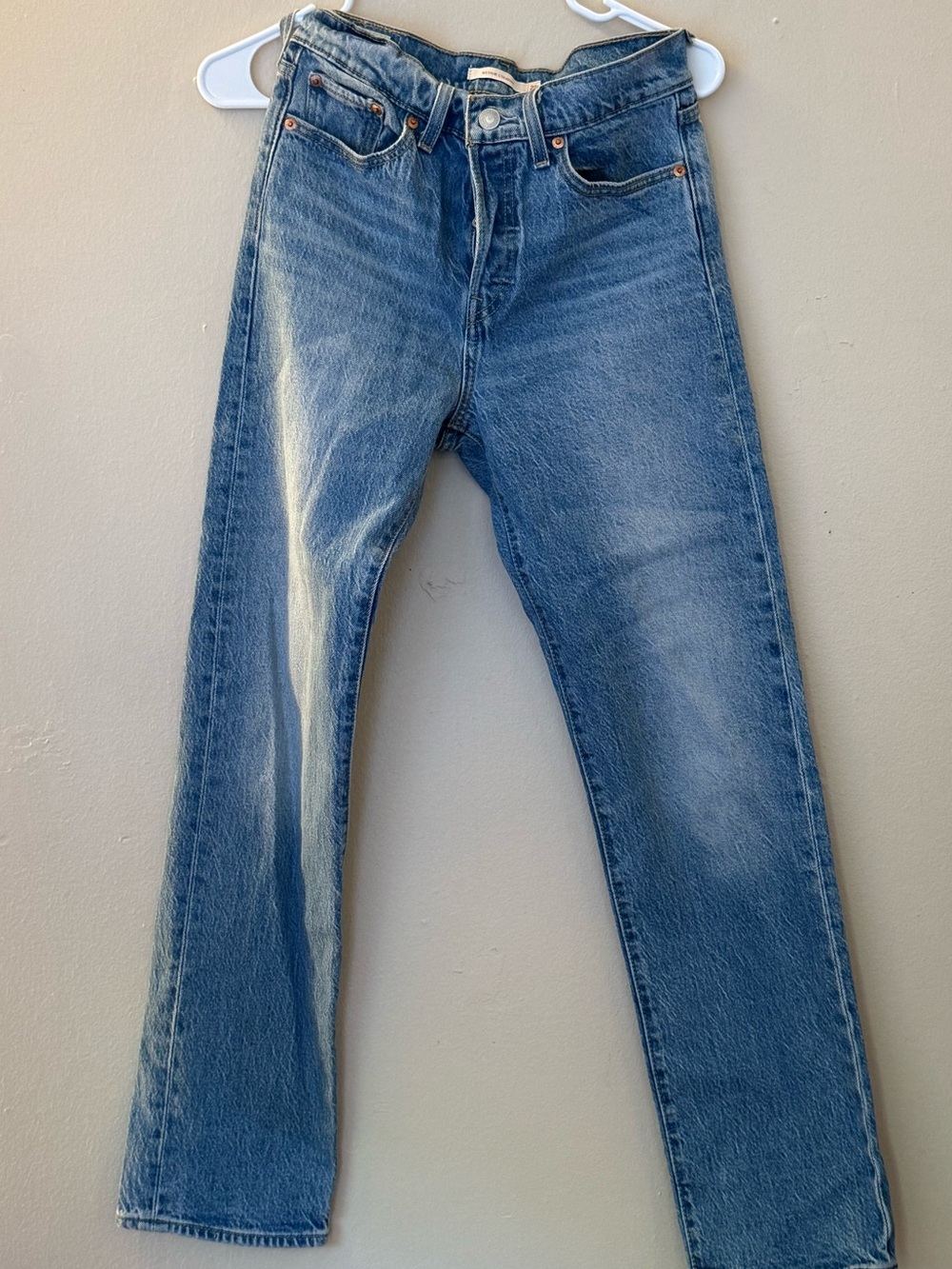 Levi's Women's Straight Leg Blue Denim Jeans